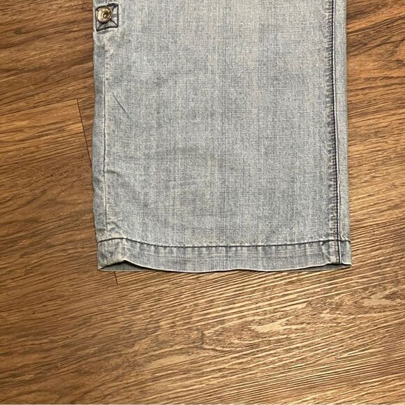DKNY Jeans Capri Cropped Lightweight Jeans Light blue Size 12 - Picture 3 of 12